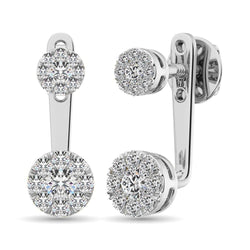 Diamond 1/2.Tw. Fashion Earrings in 10K White Gold - Larson Jewelers