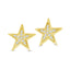 10K Yellow Gold 1/20 Ctw Diamond Twinkle Star Earrings - Larson Jewelers
