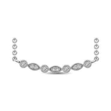 10K White Gold 1/10 Ctw Diamond Fashion Necklace - Larson Jewelers