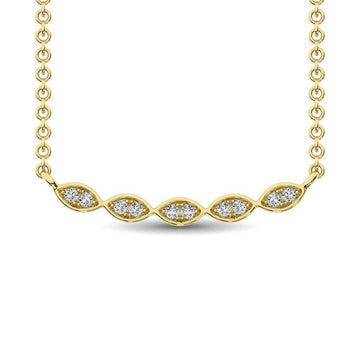 10K White Gold 1/10 Ctw Diamond Fashion Necklace - Larson Jewelers