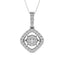 Diamond 1 Ct.Tw. Shimmering Pendant in 14K White Gold - Larson Jewelers