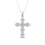 14K White Gold 1/5 Ct.Tw. Diamond Cross Pendant - Larson Jewelers