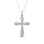 14K White Gold 1/6 Ct.Tw. Diamond Cross Pendant - Larson Jewelers