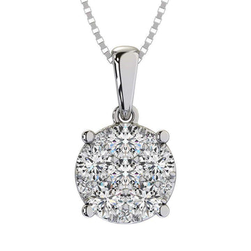 Diamond 1/2 Ct.Tw. Flower Pendant - Larson Jewelers