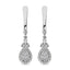 Diamond 1/2 Ct.Tw. Danglers Earrings in 10K White Gold - Larson Jewelers