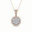 10K Two Tone 1/2 Ct.Tw. Diamond Pendant - Larson Jewelers