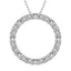 Circle Frame Diamond 1/2 Ct.Tw. Pendant - Larson Jewelers