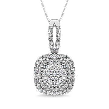 Diamond 1 3/4 Ct.Tw. Danglers Earrings in 14K White Gold - Larson Jewelers