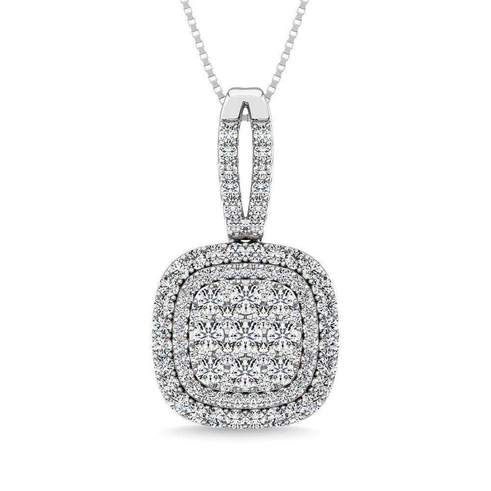 Diamond 1 3/4 Ct.Tw. Danglers Earrings in 14K White Gold - Larson Jewelers