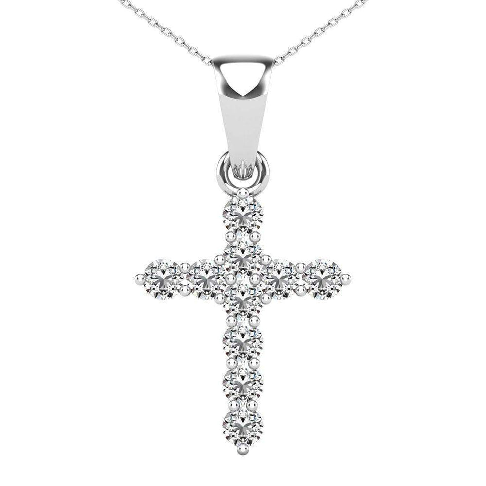 Diamond 1/6 Ct.Tw Cross Pendant - Larson Jewelers