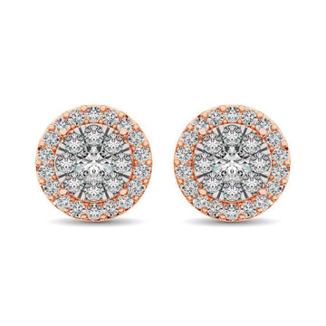 Diamond Stud earrings 3/4 ct tw in 14K Rose Gold - Larson Jewelers