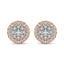 Diamond Stud earrings 3/4 ct tw in 14K Rose Gold - Larson Jewelers