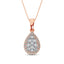 Diamond Fashion Pendant 5/8 ct tw Round Cut in 14K Rose Gold - Larson Jewelers