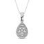 Diamond Fashion Pendant 5/8 ct tw Round Cut in 14K White Gold - Larson Jewelers