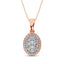Diamond Fashion Pendant 5/8 ct tw Round Cut in 14K Rose Gold - Larson Jewelers