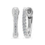 Diamond 1/10 Ct.Tw. Hoop Earrings in 14K White Gold - Larson Jewelers