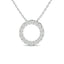Diamond 1/4 Ct.Tw. Circle Pendant in 14K White Gold - Larson Jewelers
