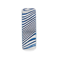 EARL Blue Domed Brushed Damascus Steel Men’s Wedding Band with Vivid Etched Design - 6mm & 8mm - Larson Jewelers