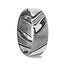 MELVIN Black Damascus Steel Brushed Beveled Men’s Wedding Band with Repeating Artisan Pattern - 6mm & 8mm - Larson Jewelers