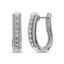 Diamond Hoop Earrings 1/10 ct tw in Sterling Silver - Larson Jewelers