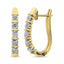Diamond Hoop Earrings 1/10 ct tw in 10K Yellow Gold - Larson Jewelers