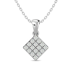 Diamond 1/5 ct tw Fashion Pendant in 10K White Gold - Larson Jewelers