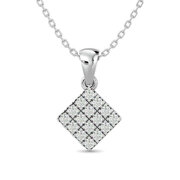 Diamond 1/5 ct tw Fashion Pendant in 10K White Gold - Larson Jewelers
