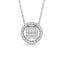 Diamond 1/3 Ct.Tw. Round Fashion Pendant in 14K White Gold - Larson Jewelers