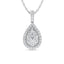 Diamond 1 Ct.Tw. Fashion Pendant in 14K White Gold - Larson Jewelers