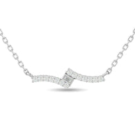 Diamond 1/8 Ct.Tw. Fashion Pendant in 10K White Gold - Larson Jewelers