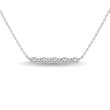 Diamond 1/5 Ct.Tw. Fashion Pendant in 14K White Gold - Larson Jewelers