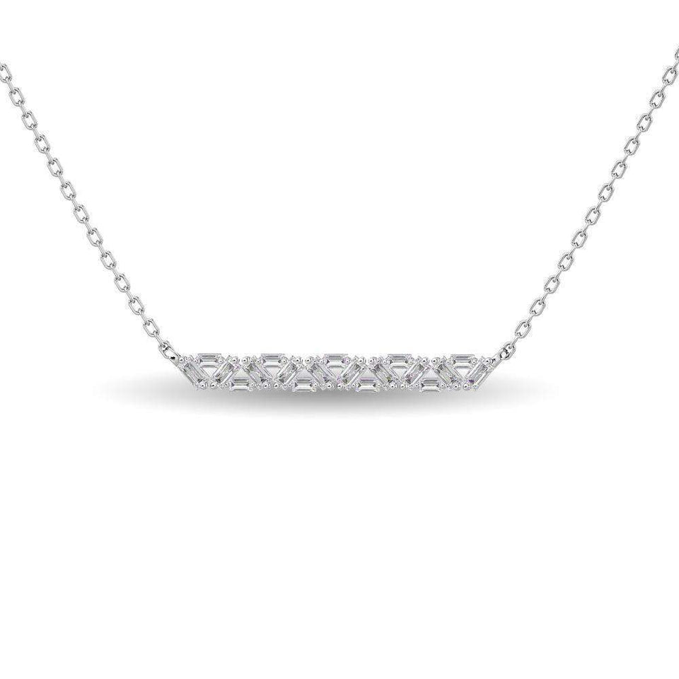 Diamond 1/5 Ct.Tw. Fashion Pendant in 14K White Gold - Larson Jewelers