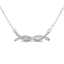 Diamond Round Cut Fashion Necklace 1/6 ct tw in 10K White Gold - Larson Jewelers