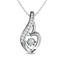 Diamond 1/8 ct tw Heart Pendant in 10K White Gold - Larson Jewelers