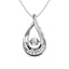 Diamond 1/10 ct tw Fashion Pendant in 10K White Gold - Larson Jewelers