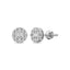 Diamond 1/3 Ct.Tw. Round and Baguette Fashion Earrings in 10K White Gold - Larson Jewelers