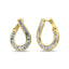 Diamond 1/2 Ct.Tw. Baguette Hoop Earrings in 14K Yellow Gold - Larson Jewelers