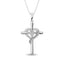 Diamond 1/20 ct tw Heart and Cross in Sterling Silver - Larson Jewelers