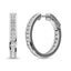 Diamond 2 ct tw Hoop Earrings in 14K White Gold - Larson Jewelers