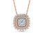 Diamond 1/2 Ct.Tw. Cluster Fashion Pendant in 14K White Gold - Larson Jewelers