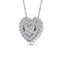 Diamond 1/2 Ct.Tw. Cluster Fashion Pendant in 14K White Gold Gold - Larson Jewelers