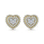 Diamond 5/8 Ct.Tw. Cluster Fashion Earrings in 14K Two Tone Gold - Larson Jewelers