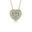 Diamond 1/2 Ct.Tw. Cluster Fashion Pendant in 14K Two Tone Gold - Larson Jewelers