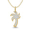 Diamond 1/10 Ct.Tw. Palm Tree Pendant in 14K Yellow Gold - Larson Jewelers