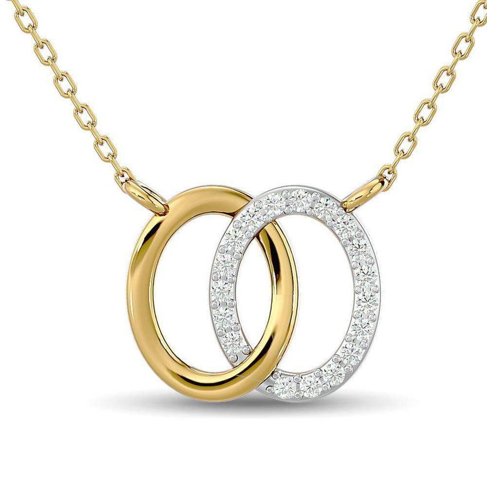 10KT WHITE GOLD 1/6CT TW DIAMOND NECKPIECE - Larson Jewelers