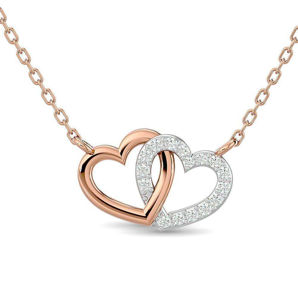 10KT WHITE GOLD 1/6CT TW DIAMOND NECKPIECE - Larson Jewelers