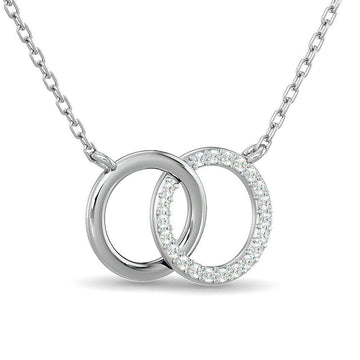 10KT WHITE GOLD 1/6CT TW DIAMOND NECKPIECE - Larson Jewelers
