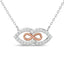 Diamond 1/6 Ct.Tw. Fashion Necklace in 10K Two Tone - Larson Jewelers