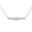 Diamond Round Cut Bar Fashion Necklace 1/6 ct tw in 10K White Gold - Larson Jewelers