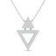 10KT WHITE GOLD 1/6CT TW DIAMOND NECKPIECE - Larson Jewelers